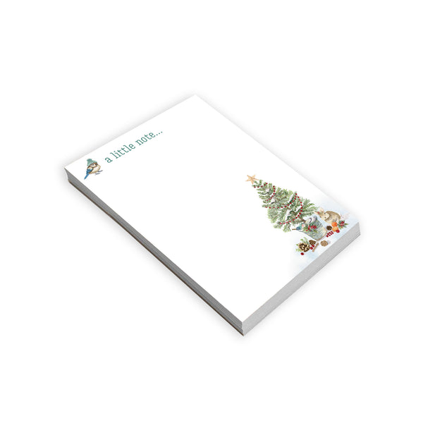 Holiday Memo Pad - Forest Animals Christmas