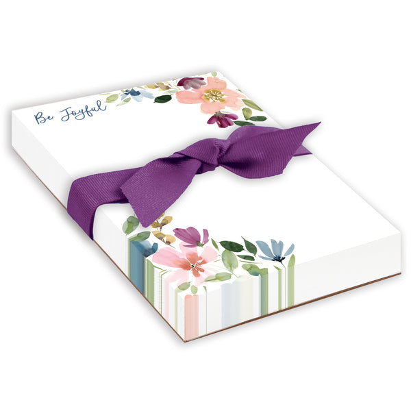 {with scripture} Chunky Bow Pad - Faithful Flowers