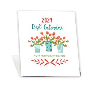 New 2024 Desk Calendar - Gina's Blooms & Pots Gift Calendar