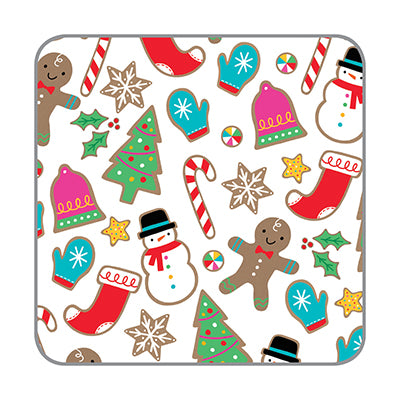 Holiday Paper Coasters-Christmas Cookies