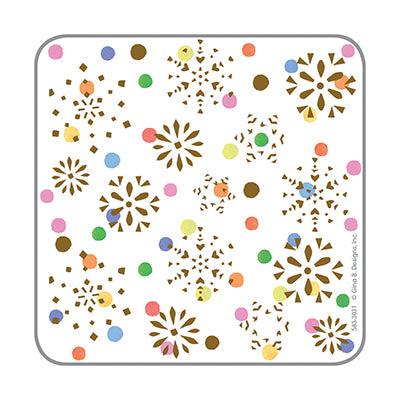 Holiday Paper Coasters- Colorful Trees