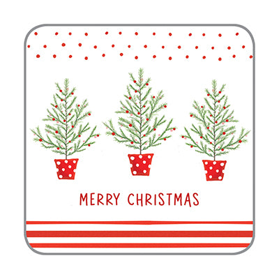 Holiday Paper Coasters- Polka Dot Tree