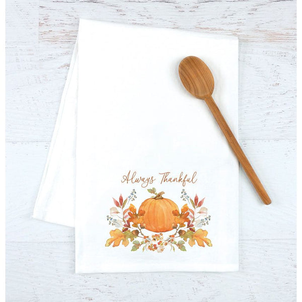 Holiday Tea Towel - Always Thankful