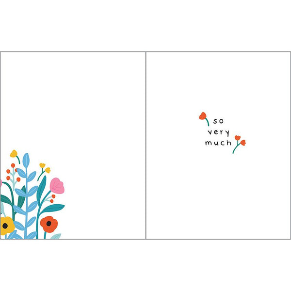 Thank You card  - Black & White Striped Pot