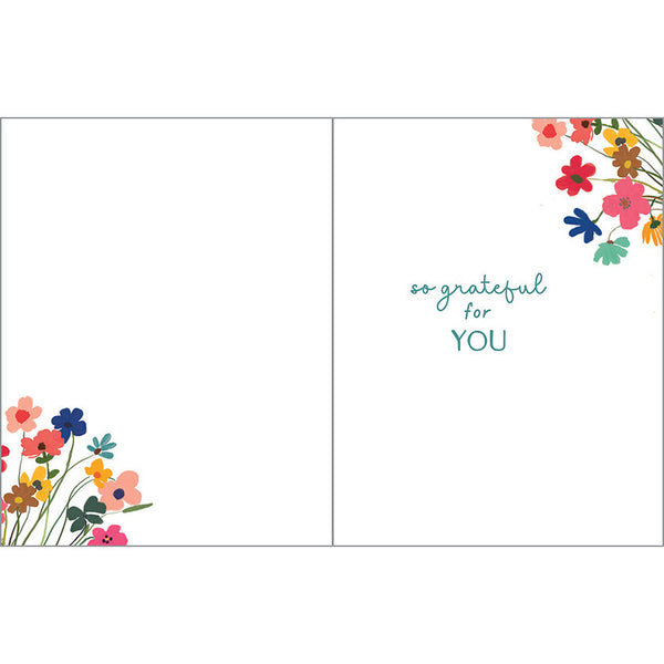 Birthday card - Cup of Flowers, Gina B Designs