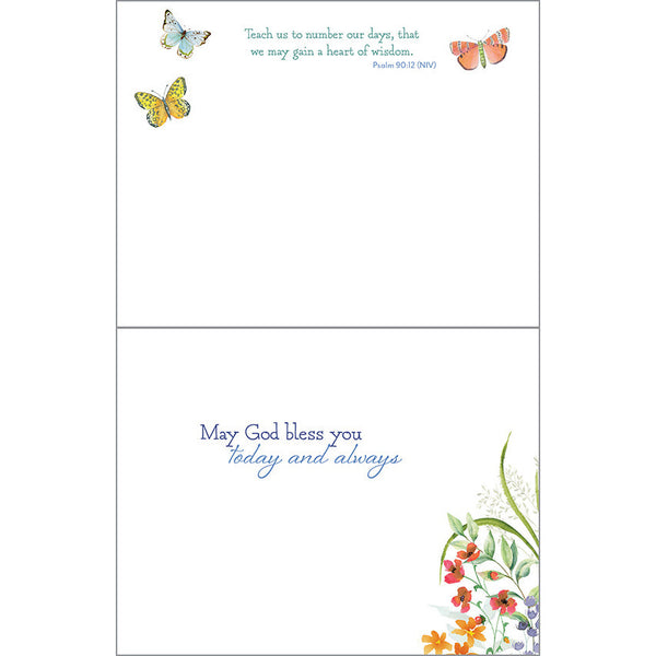 {with scripture} Birthday card - Spring Meadow, Gina B Designs
