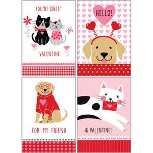 Kids Valentine Pack - Cats and Dogs