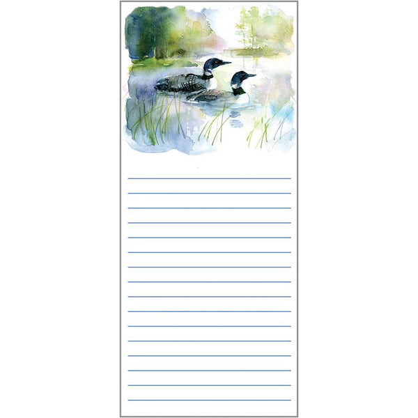 List Pad- Loons on the Lake, Gina B Designs