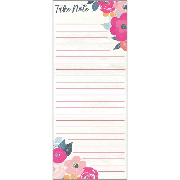 List Pad- Magenta Roses, Gina B Designs
