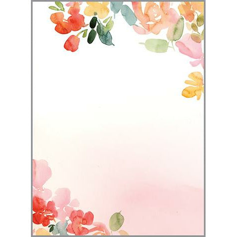 Memo Pad -  Happiest Red Flowers, Gina B Designs