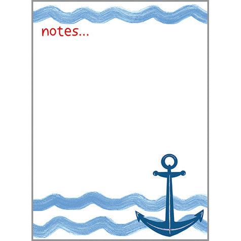Memo Pad -  Anchor, Gina B Designs