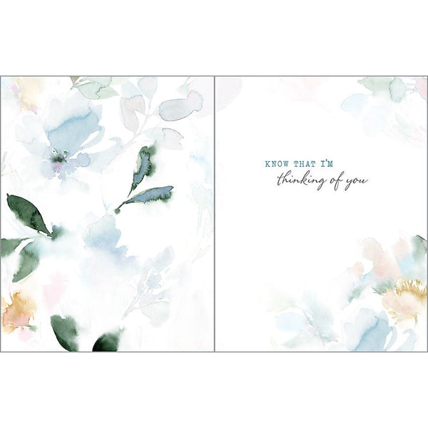 Thinking of You Card - Leaves/Hummingbird