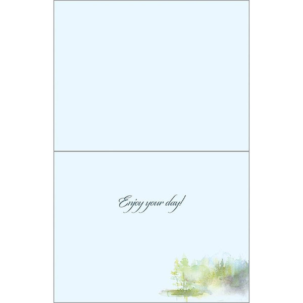 Birthday card - Loons on Lake, Gina B Designs