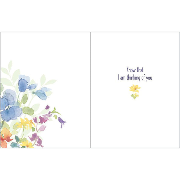 Thinking of you Card - Pansy Mix