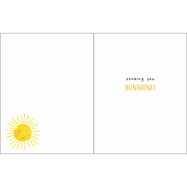 Thinking of You card - Smiling Sun