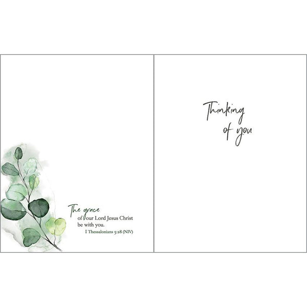 {with scripture} Sympathy Card - Eucalyptus