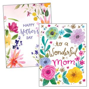 Mother's Day Cards - Single Card & Envelope