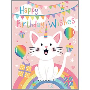 Gift Enclosures - Birthday Kitty, Gina B Designs