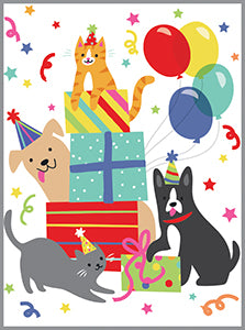 Gift Enclosures - Birthday Dogs and Cats