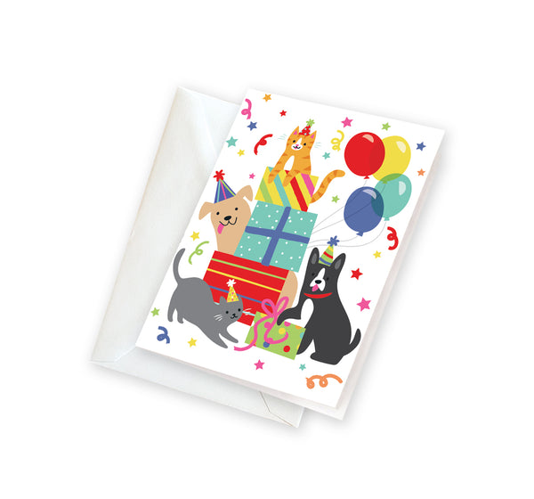 Gift Enclosures - Birthday Dogs and Cats