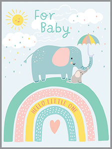 Gift Enclosures - Elephant on Rainbow