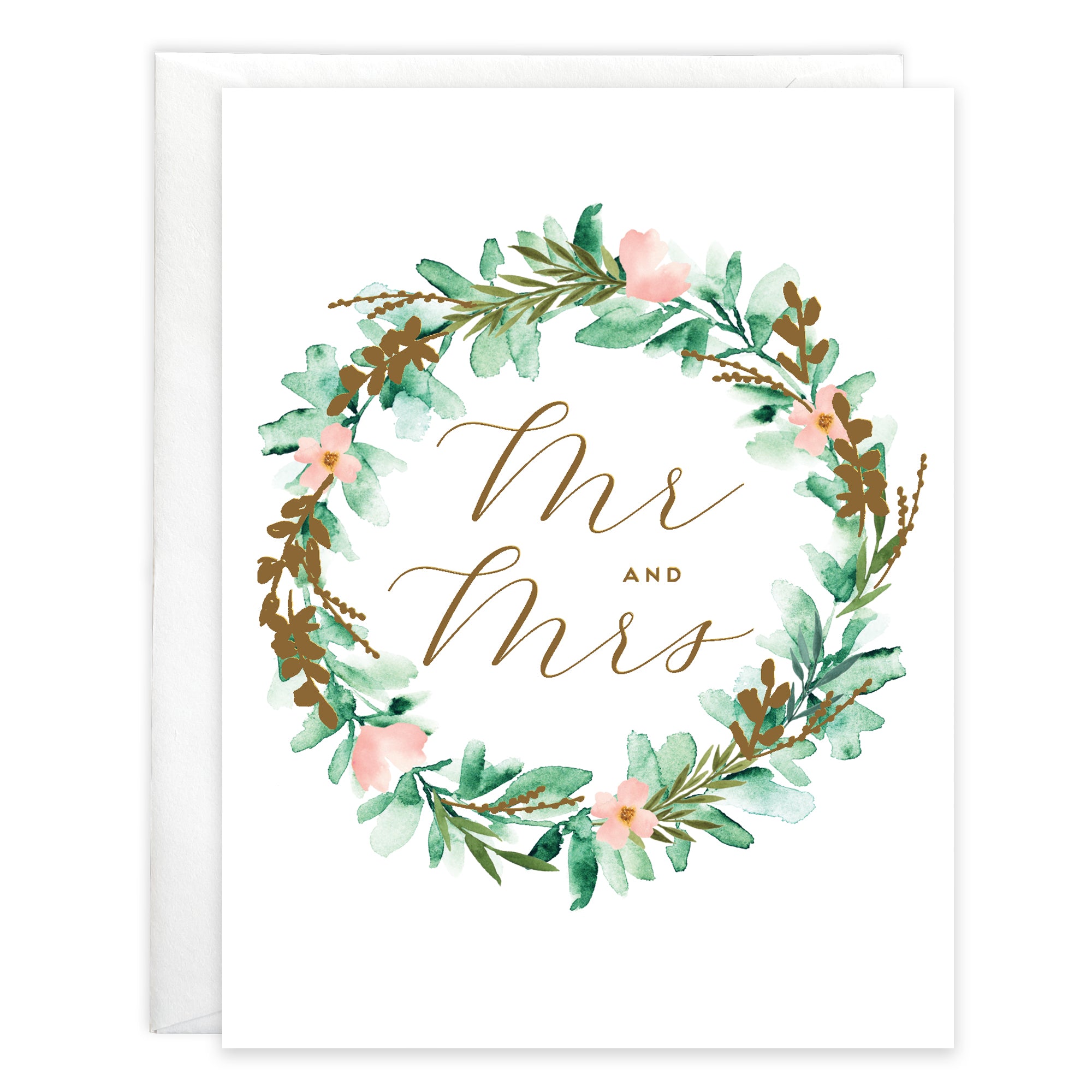 Wedding card - Laurel Wreath