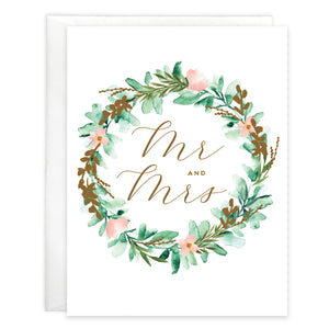 Wedding card - Laurel Wreath