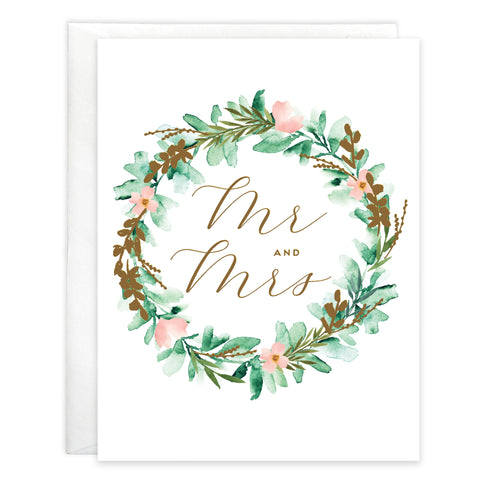 Wedding card - Laurel Wreath