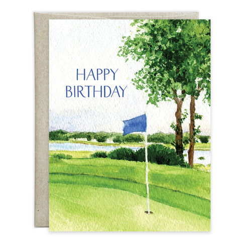 Birthday card - Golf