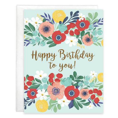 Birthday card - Hello Flowers