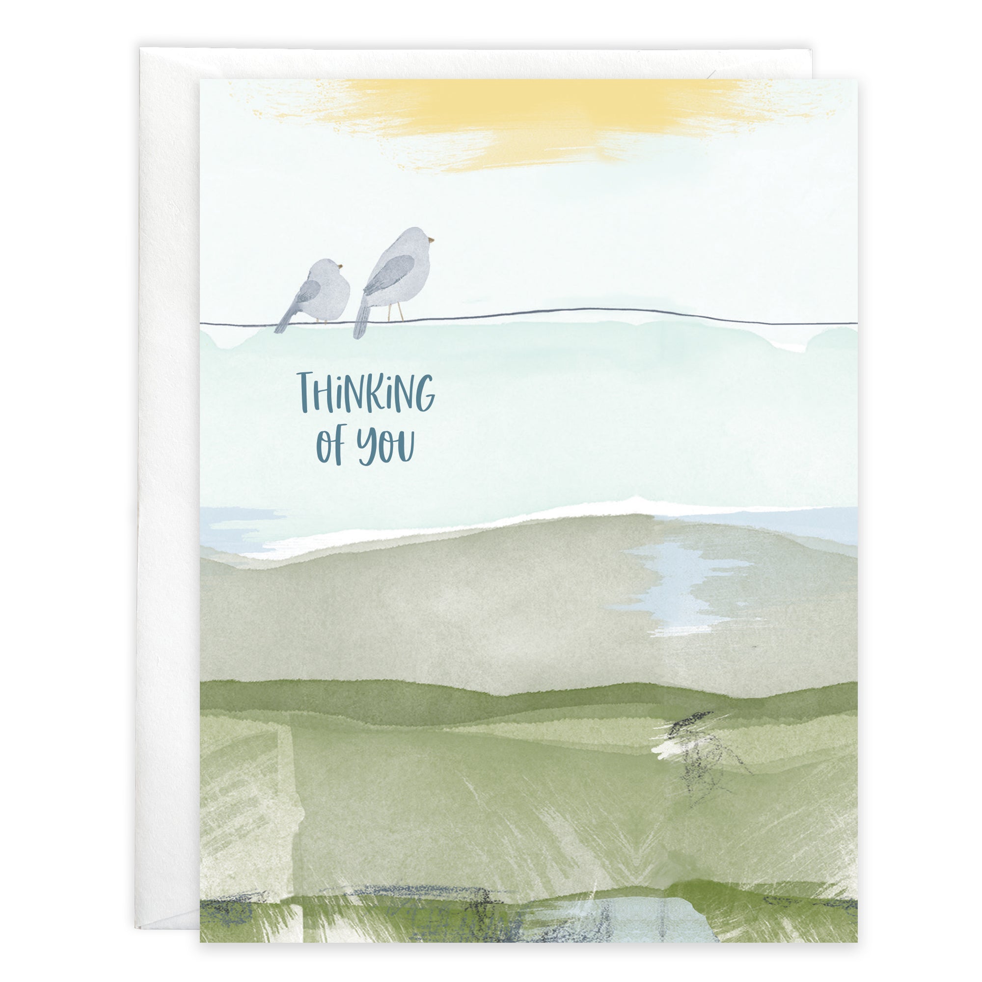 Thinking of You card - Peace Birds
