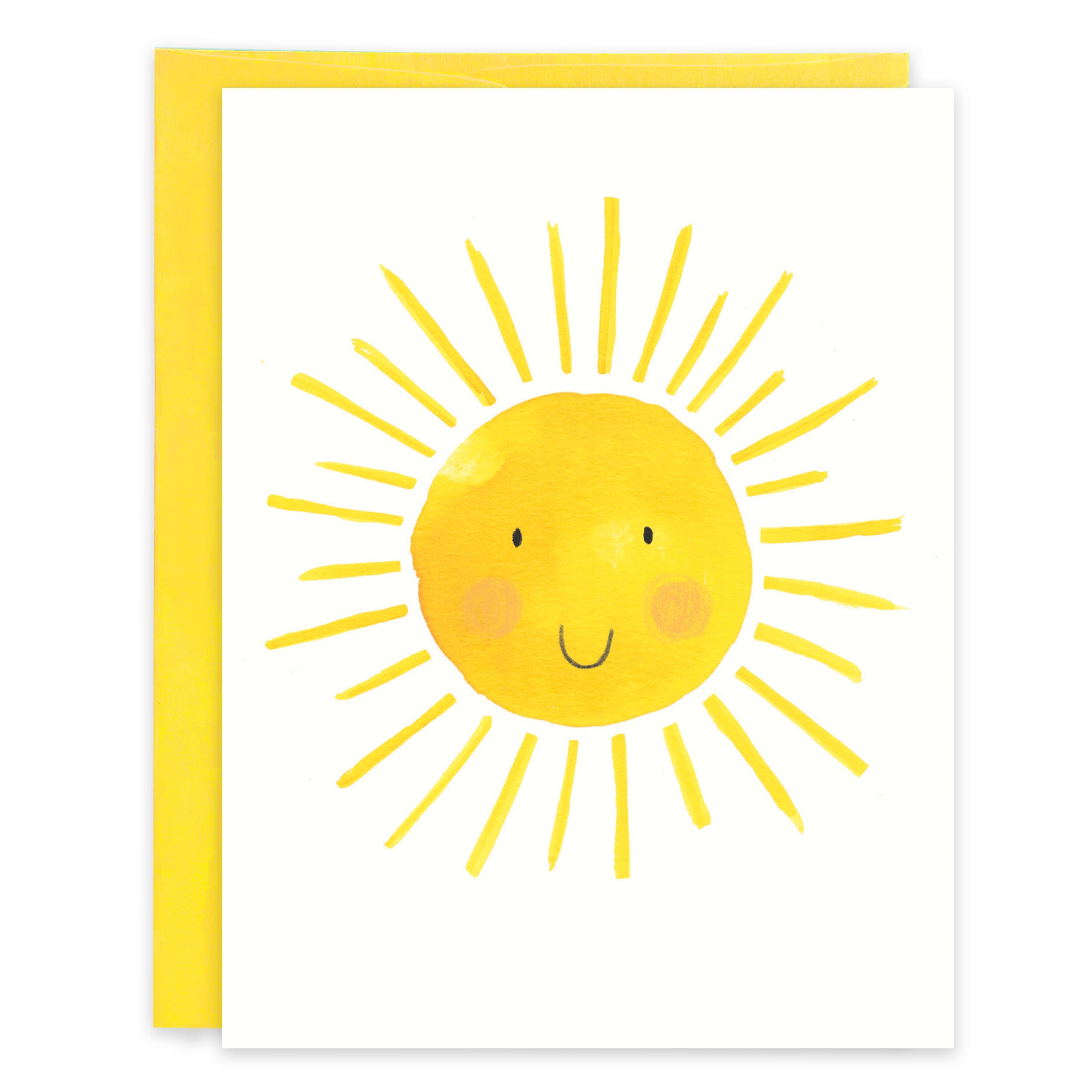 Thinking of You card - Smiling Sun