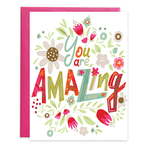 Thank You card  - Amazing Flora