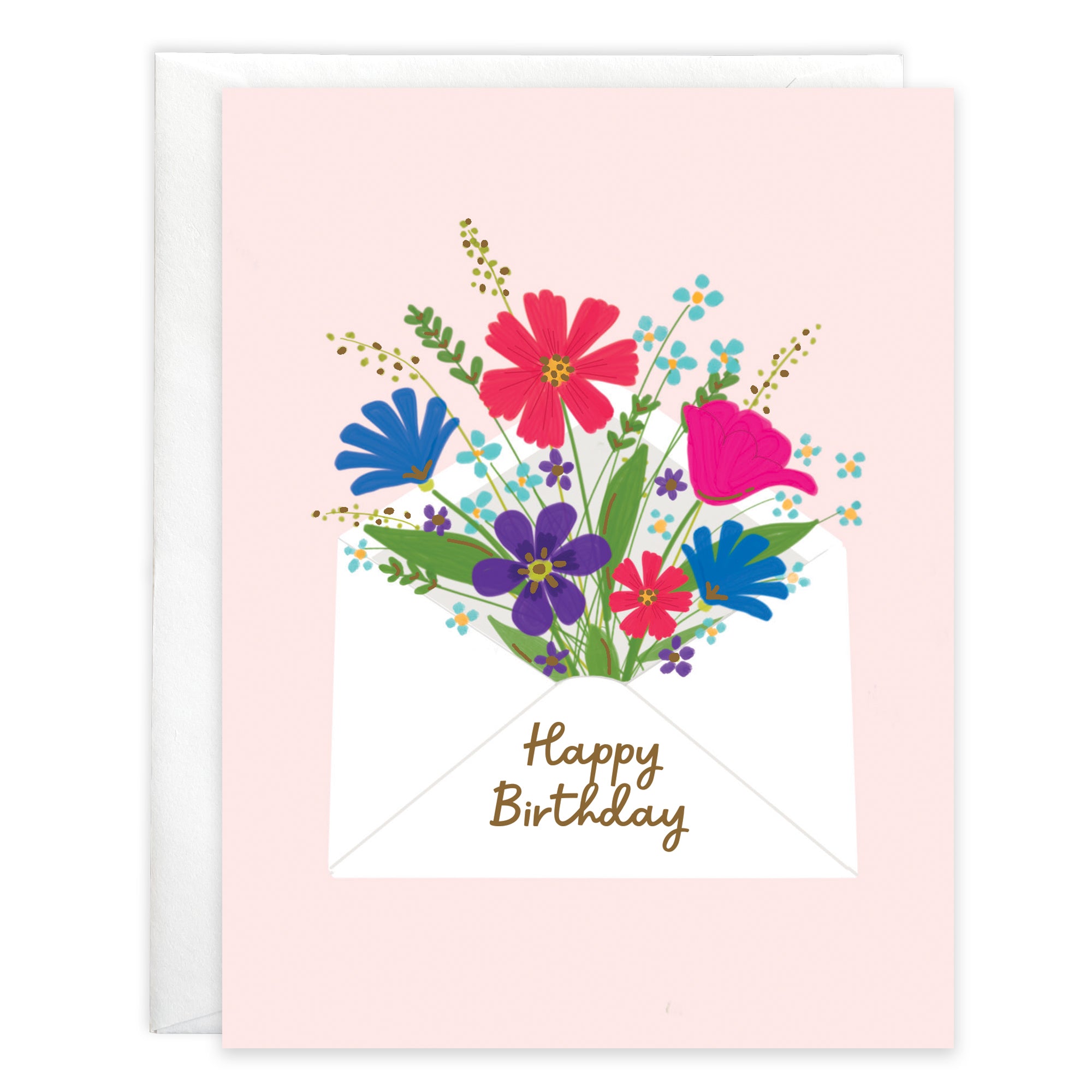 Birthday card - Envelope Bouquet