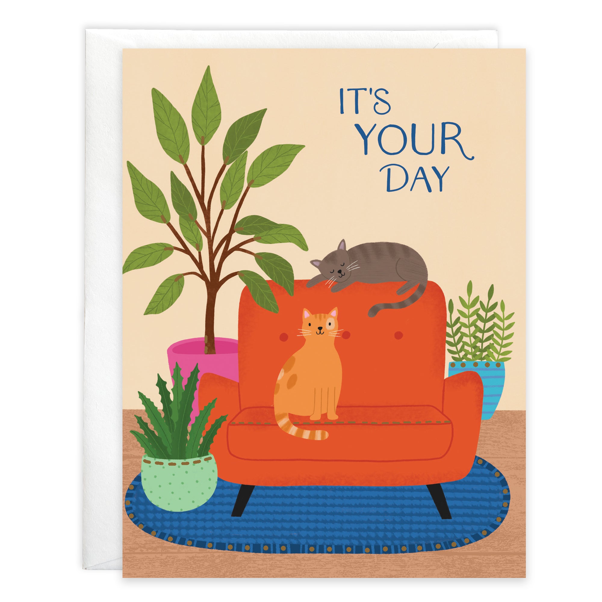 Birthday card - Cats on Chair
