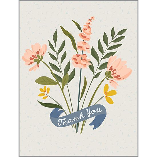Thank You card  - Banner Wildflowers