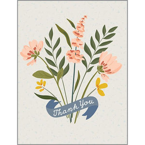 Thank You card  - Banner Wildflowers