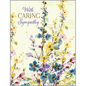 Sympathy card  -Tall Wildflowers