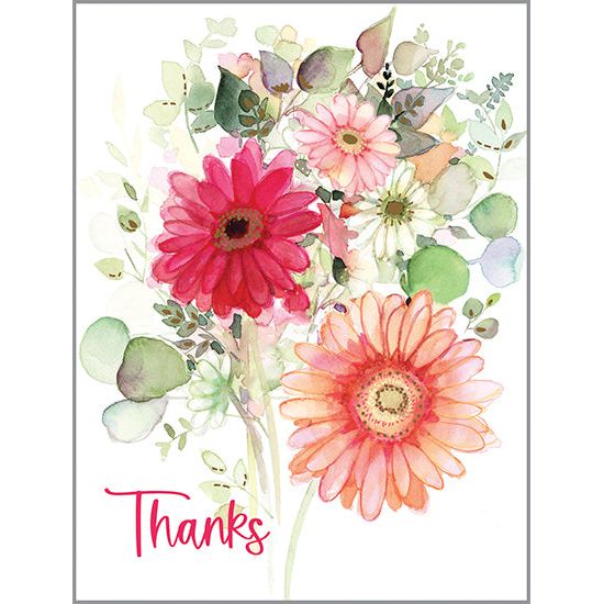 Thank You card  - Gerbera Daisies