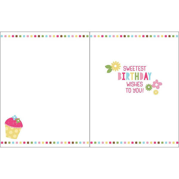 Birthday card  - Sweet Cupcakes