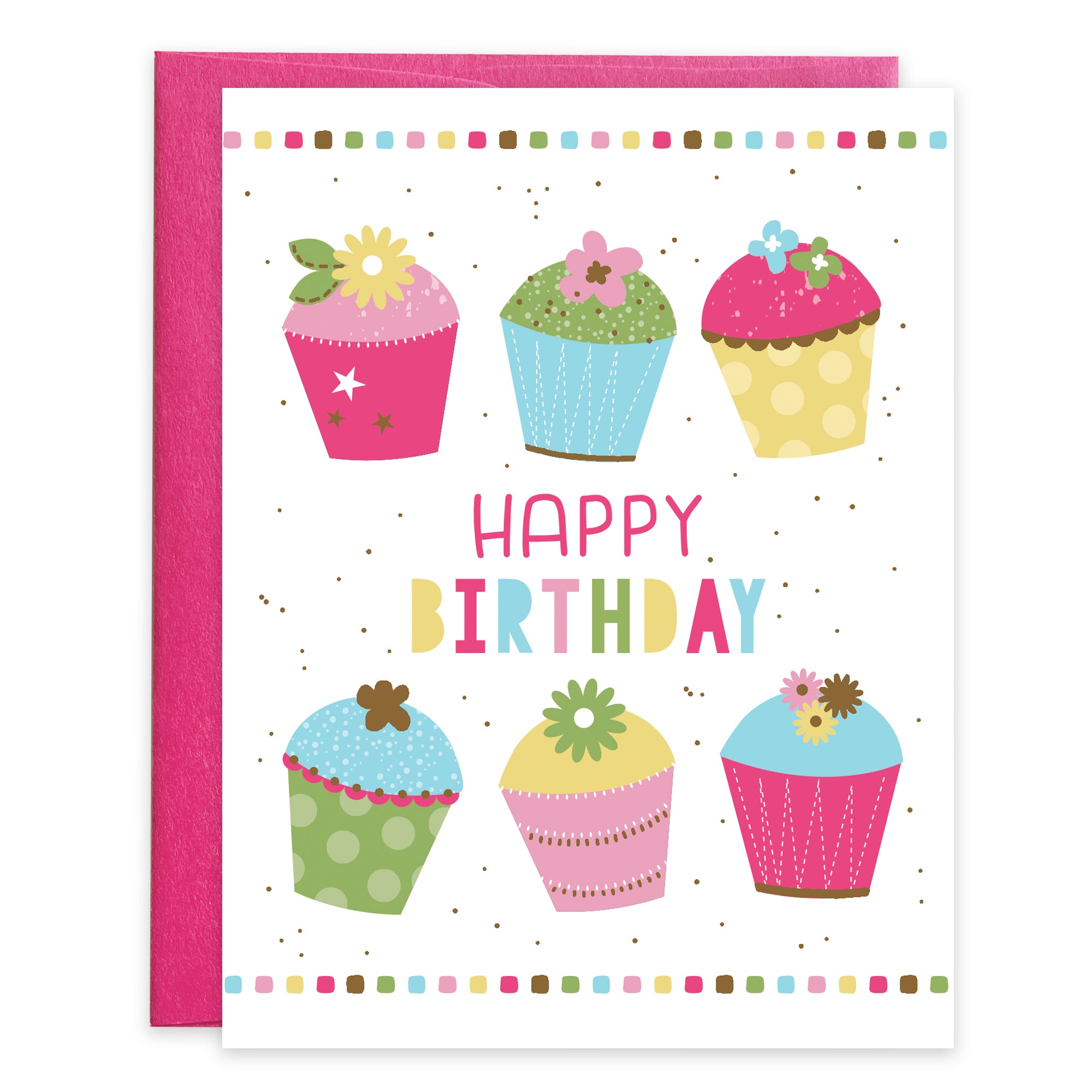 Birthday card  - Sweet Cupcakes