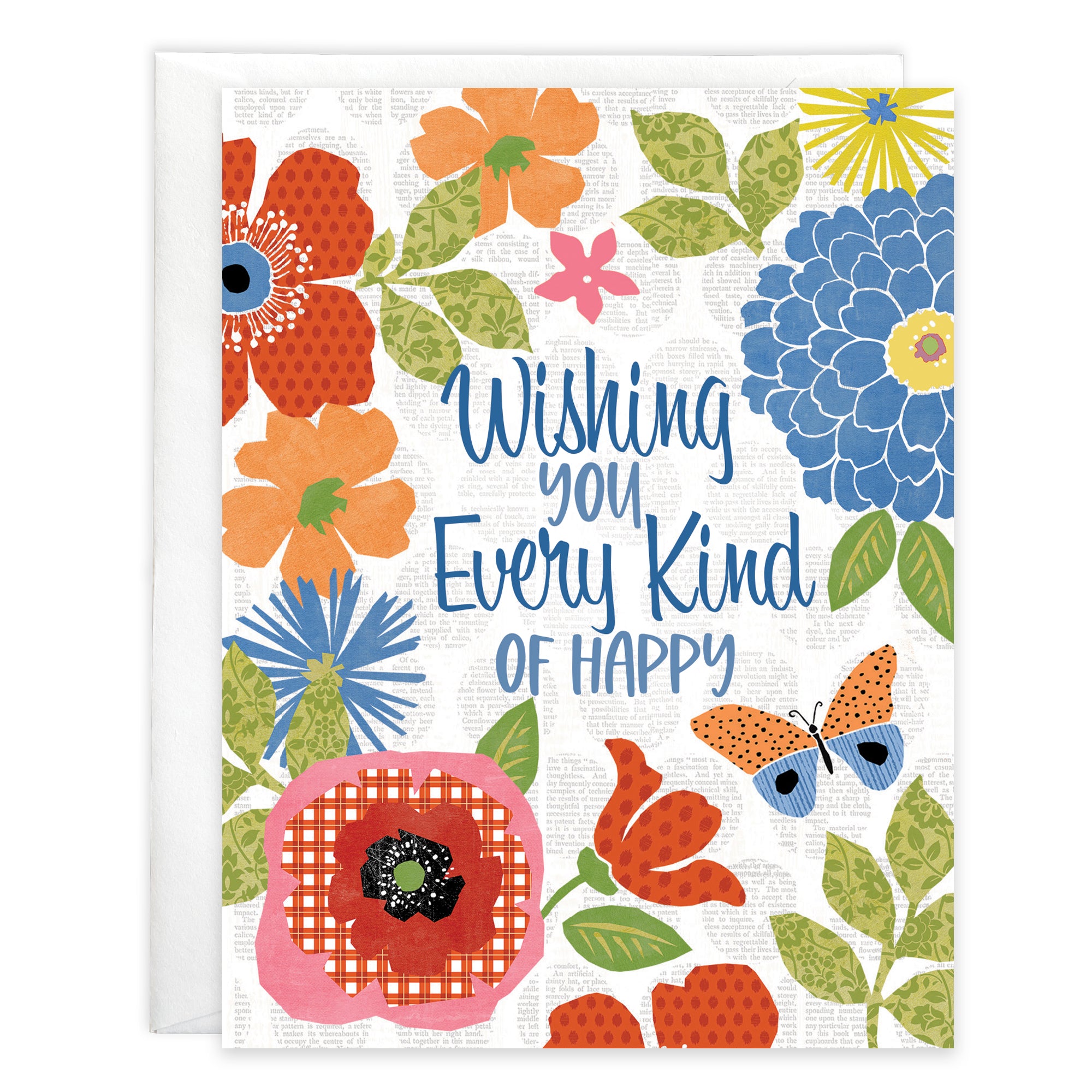 Birthday card  - Patterned Flowers