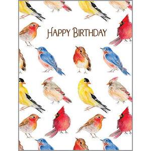 Birthday card  - Songbird Pattern
