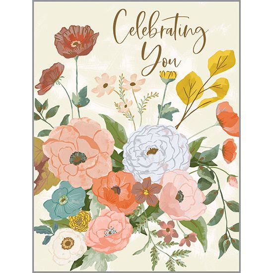 Birthday card  - Boho Floral
