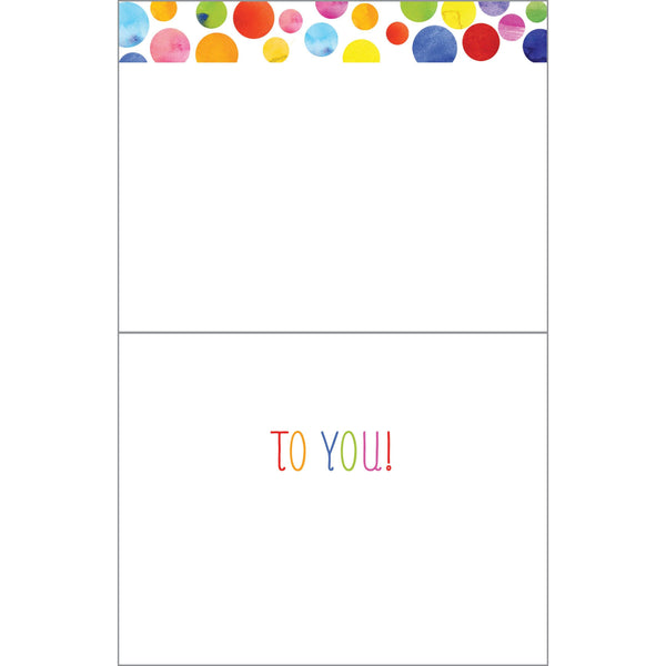 Birthday card  - Watercolor Birthday Dots