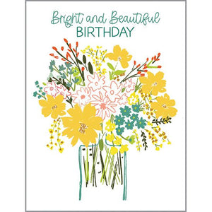 Birthday card  - Flowers in Vase