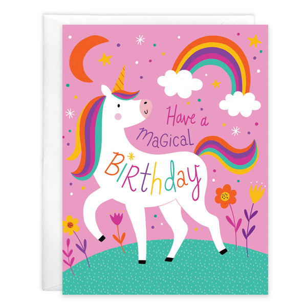 Birthday card  - Magical Unicorn