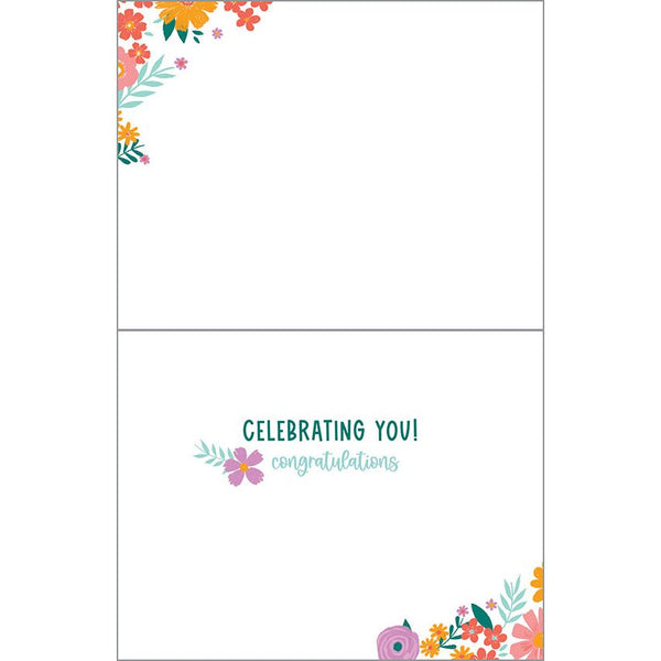 Graduation card - Floral Grad, Gina B Designs