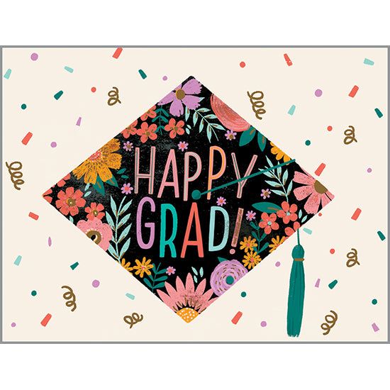 Graduation card - Floral Grad, Gina B Designs