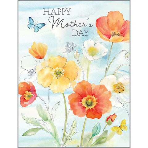 Mother's Day card - Poppy Field, Gina B Designs